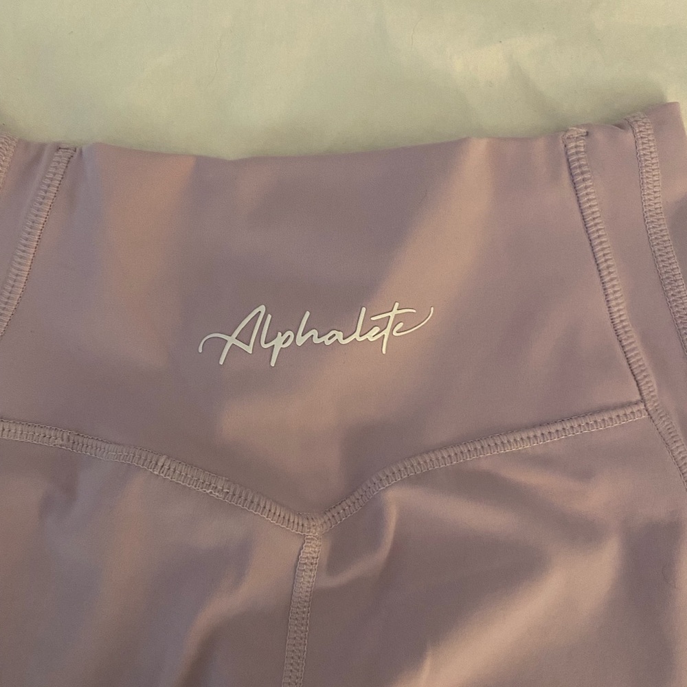 Violet colored Alphalete leggings